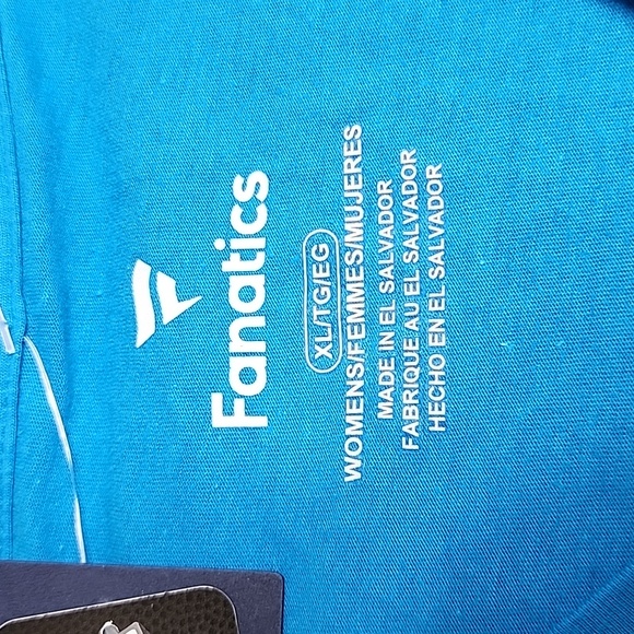 Blue Carolina Panthers Women's Tshirt by Fanatics. NWT. Size XL - Picture 4 of 7